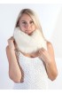 White fox fur neck warmer